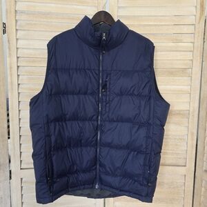 L.L. Bean Goose Down Puffer Vest Blue Size XL  Men's Full Zip